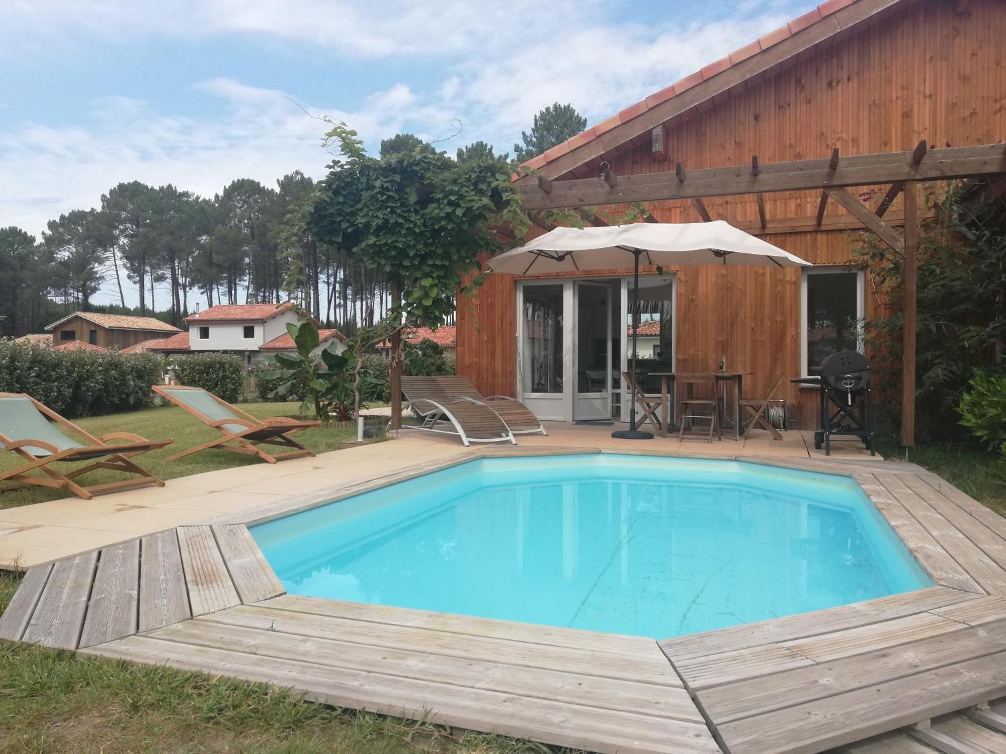 Maison Moderne Proche Lac Et Plage Léon エクステリア 写真